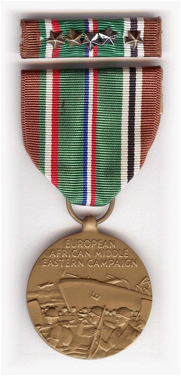 European Campaign w/ FIVE battle stars -- click for larger image