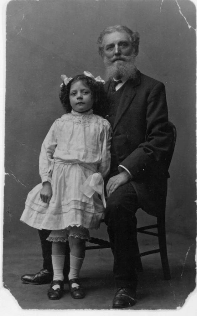 John (born About 1840) & daughter Gertrude (born 8 Jan 1895; d. 1961 in Toronto; m. Edmond Wright) Hit back on your browser to return to the main picture page