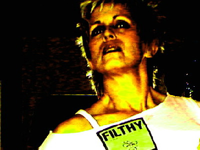 SHADE BURNETT, BIO-HAZARD COP IN "FILTHY"