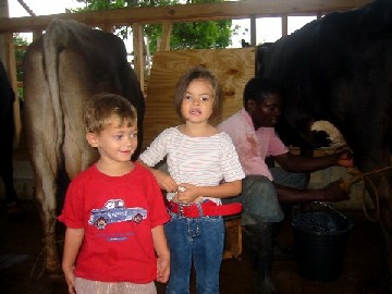 the Kids at the farm