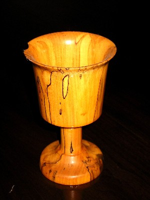 Spalted maple cup