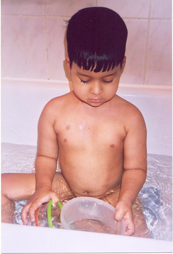 RELAXING IN THE TUB, 07/2000