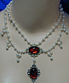 1463 Medieval Necklace in Silvertone
