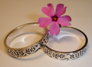 Vous et nul autre, French Poesy Ring: You and no other (shown in sterling silver)