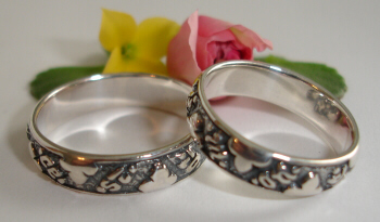 C'est tout mon decir French Poesy Ring, This is all I desire (shown in sterling silver)
