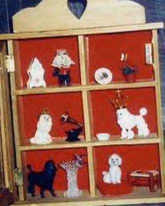Poodle Shadow Box