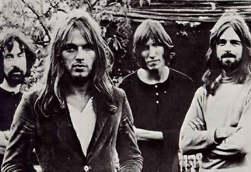 Pink Floyd (from left to right): Nick Mason (Drums), David Gilmour (Guitar and Vocals), Roger Waters (Bass and Vocals), Richard Wright (Keyboards)