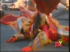 The final blast causes him to power down