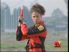 Kelsey and the other Lightspeed Rangers arrive to help