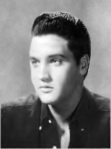 Elvis in a 1960s publicity photo.