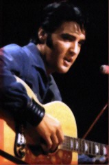 Elvis 1968 playing  guitar