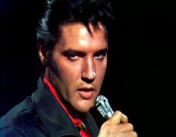 Elvis During Opening Scene of 68 Comeback