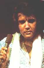 Elvis on stage