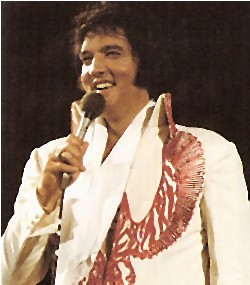 Elvis performing in 1975