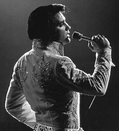 Elvis Performing Onstage in the early 1970s