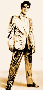 Elvis in gold suit