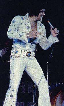 Elvis onstage in Vegas