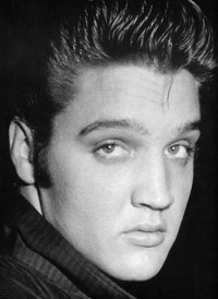 Elvis looking over his shoulder