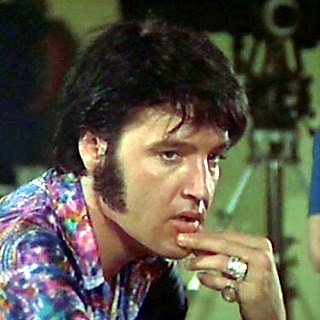 A candid Elvis in That's The Way It Is