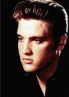 A dreamy looking young Elvis.