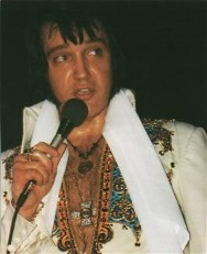 Elvis onstage in 1976
