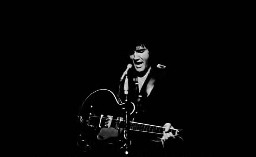 Elvis in 1969, on stage.