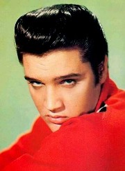 Elvis posing for camera.