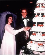 Elvis and Priscilla on their wedding day.