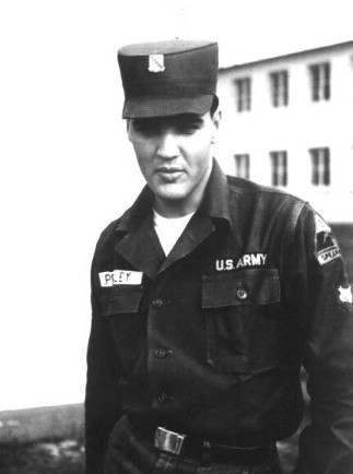 Elvis while in the army.