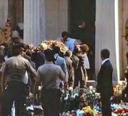 Close up of Elvis' burial.