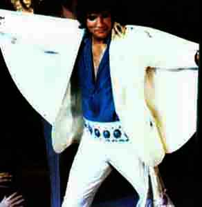 Elvis wearing cape