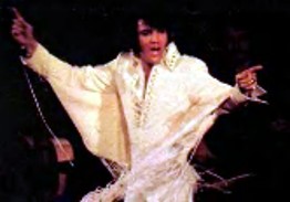 Elvis in concert in Los Angeles, CA