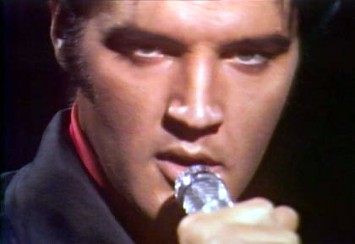 Elvis during the opening of the 68 Comeback