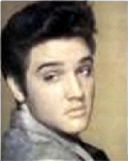 A young Elvis looking over his shoulder.