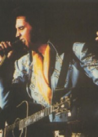 Elvis on stage at Madison Square Garden.