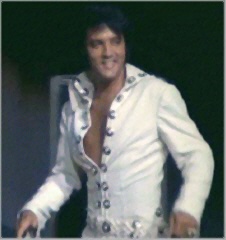 Elvis Having Fun Onstage in Vegas