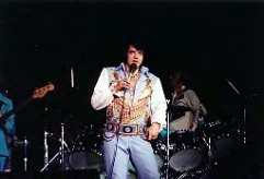 Elvis onstage,1976.