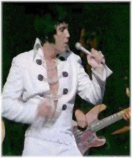 Elvis onstage in Las Vegas