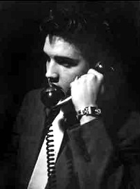 Elvis on phone.