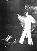 Elvis waving to audience