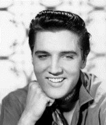Elvis smiling.