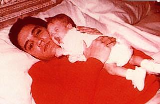 Elvis with baby Lisa Marie