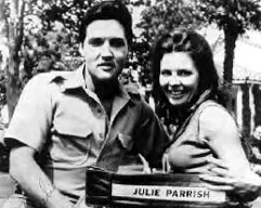 Elvis with Julie Parrish on the set of Paradise Hawaiian Style.