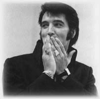 Elvis looking embarrassed