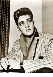 a young Elvis in 1956