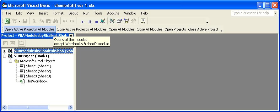 VBA Screen