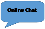 Rounded Rectangular Callout: Online Chat 