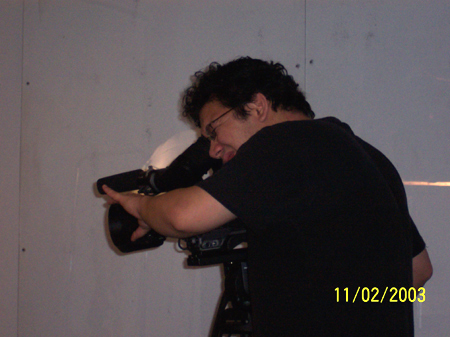 Gary focusing the camera.
