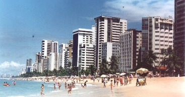 Nossa cidade e bairro onde estamos: Praia de Boa Viagem, Recife/Pernambuco