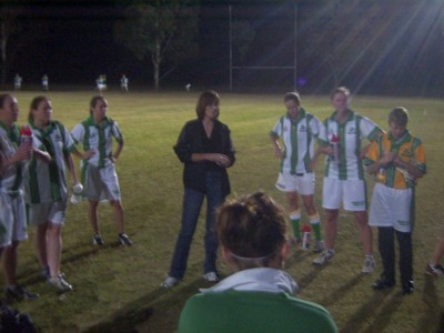 It was a cold night of Brisbane Shield finals for Shamrocks, losing all three matches
